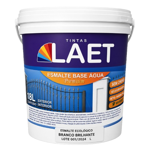 Tinta Esmalte Ecológico Base Água Laet