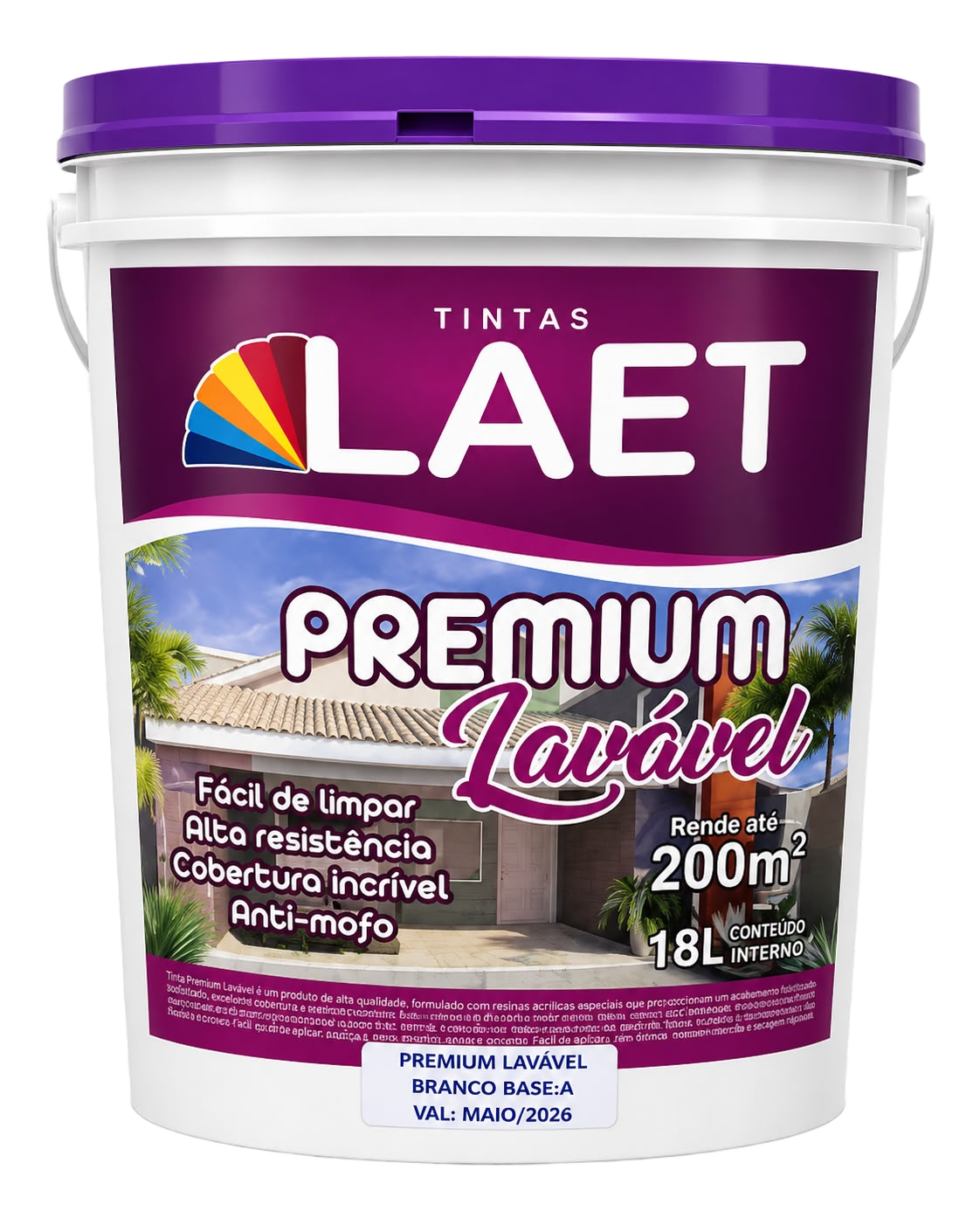 Tinta Premium Lavável Laet