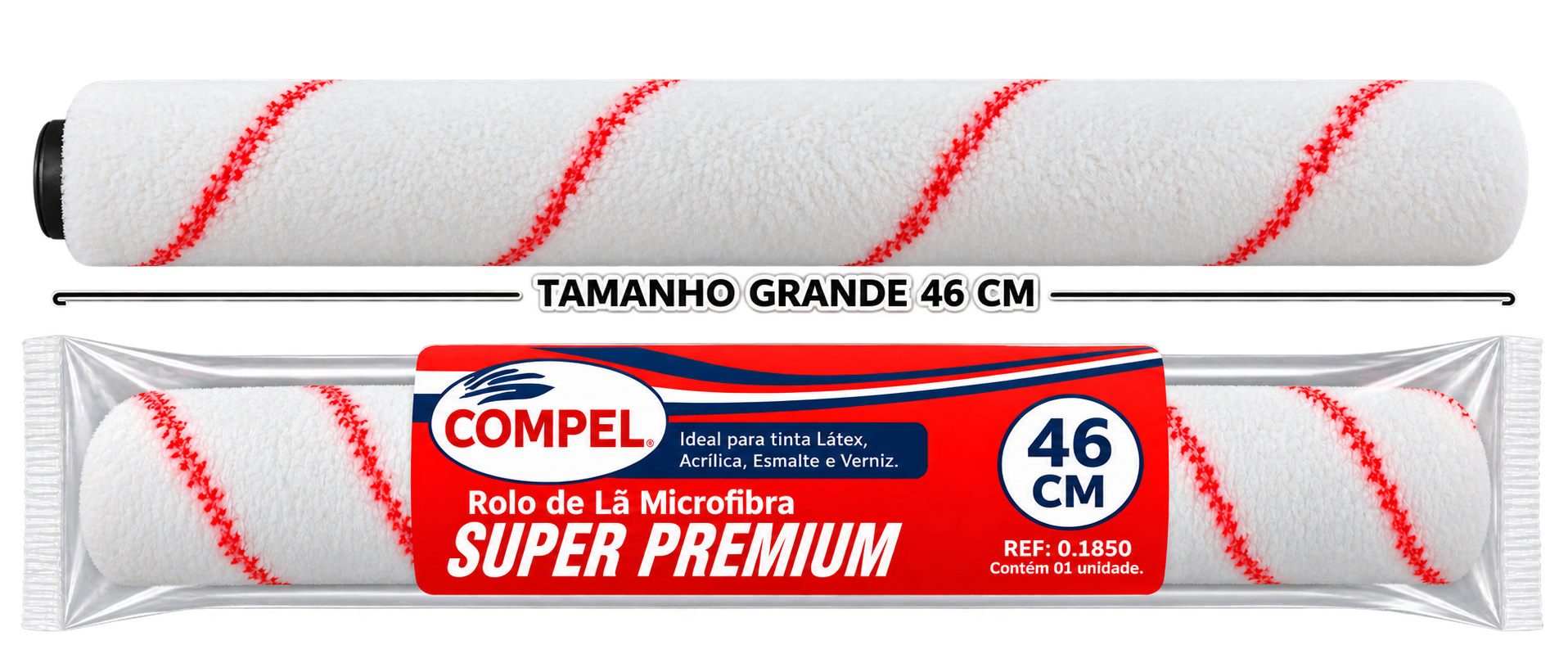 Refil Lã Microfibra 46cm Laet