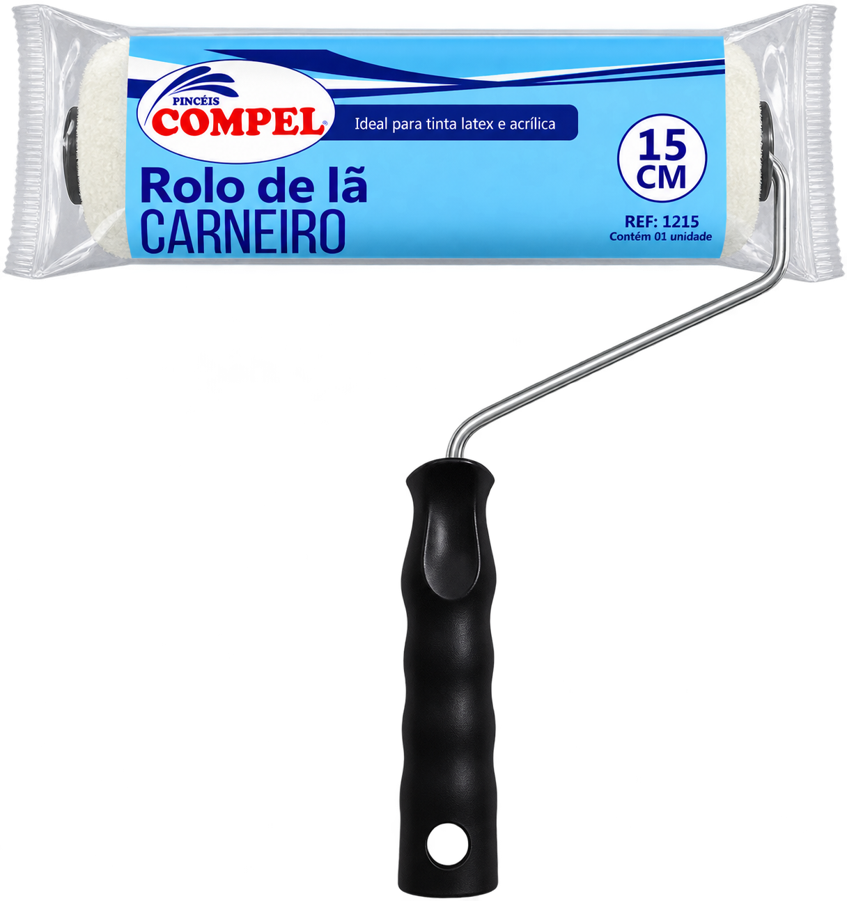 Rolo Lã de Carneiro 15cm Laet