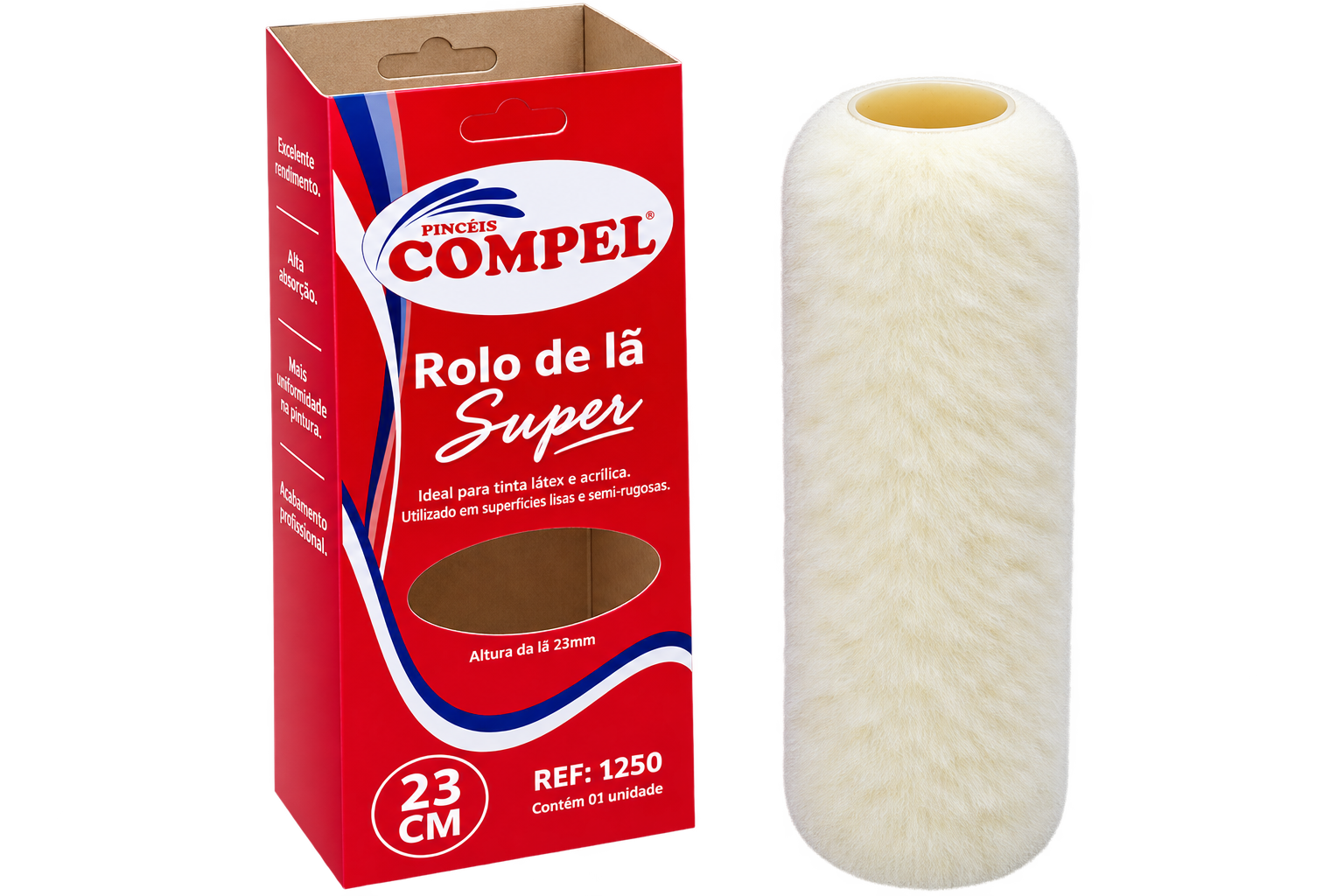 Refil Lã Super 23cm Laet