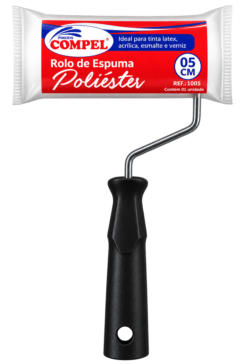 Rolo Poliéster Preto 5cm Laet